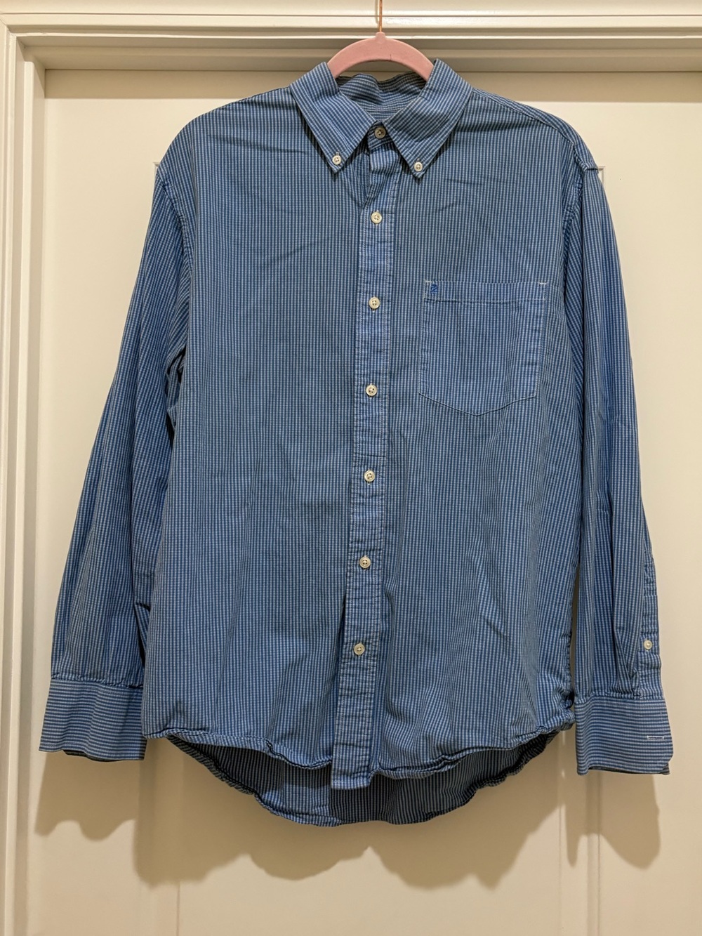Izod Big & Tall Performance Comfort Button Down Shirt Regatta